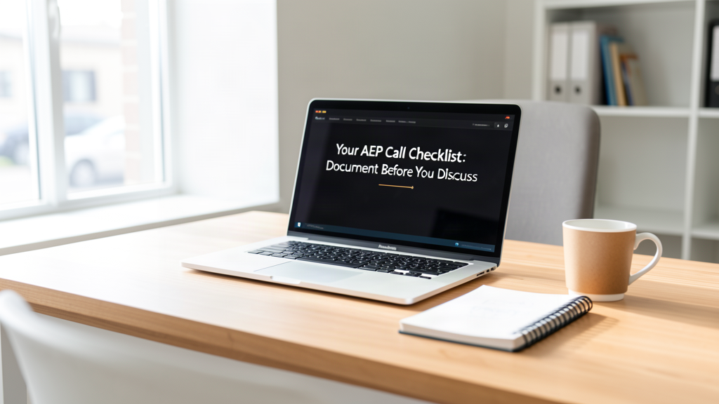 Your AEP Call Checklist: Document Before You Discuss