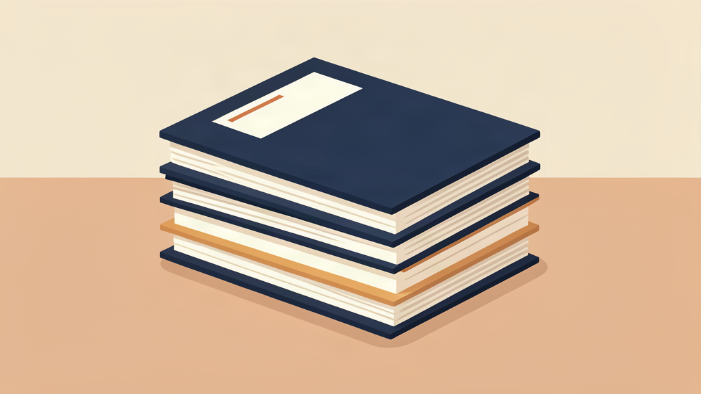 A neat stack of labeled file folders on a desk